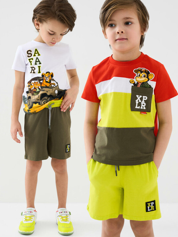 Шорты трикотажные для мальчиков, 2 шт в комплекте