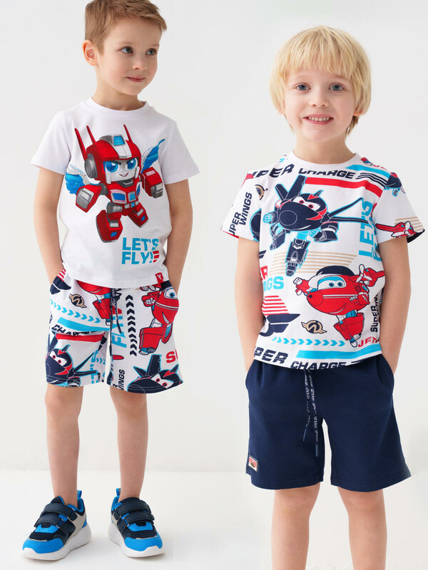 Шорты трикотажные для мальчиков, 2 шт в комплекте