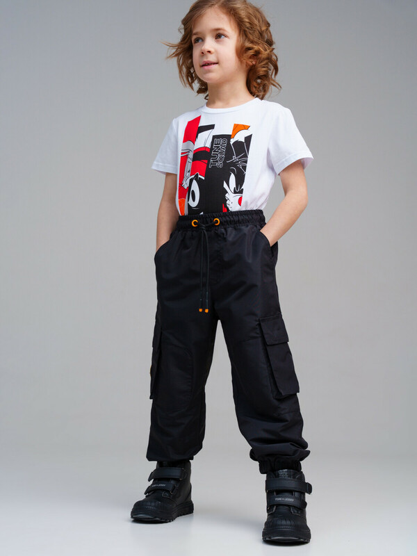 Брюки текстильные с полиуретановым покрытием для мальчиков