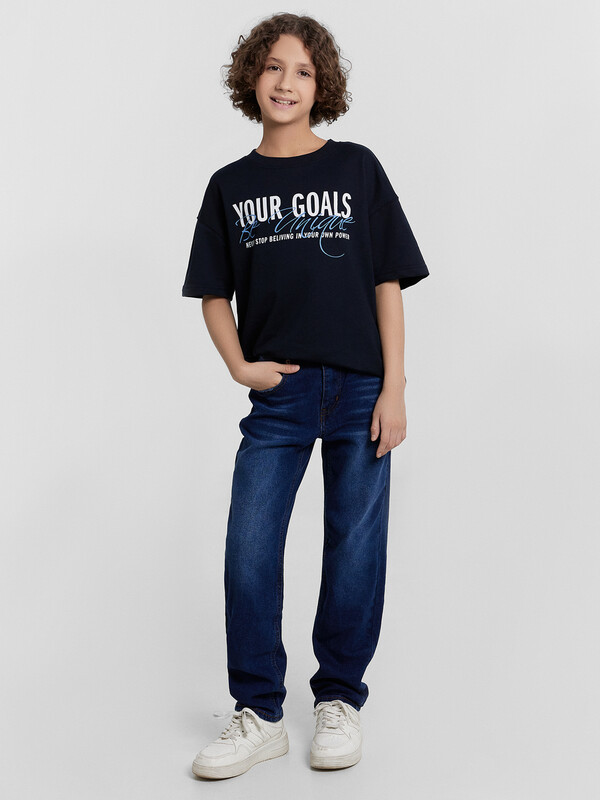 БРЮКИ ДЖИНСОВЫЕ ДЛЯ МАЛЬЧИКОВ (осенне-зимний ассортимент) 2024-2DTB601m-3