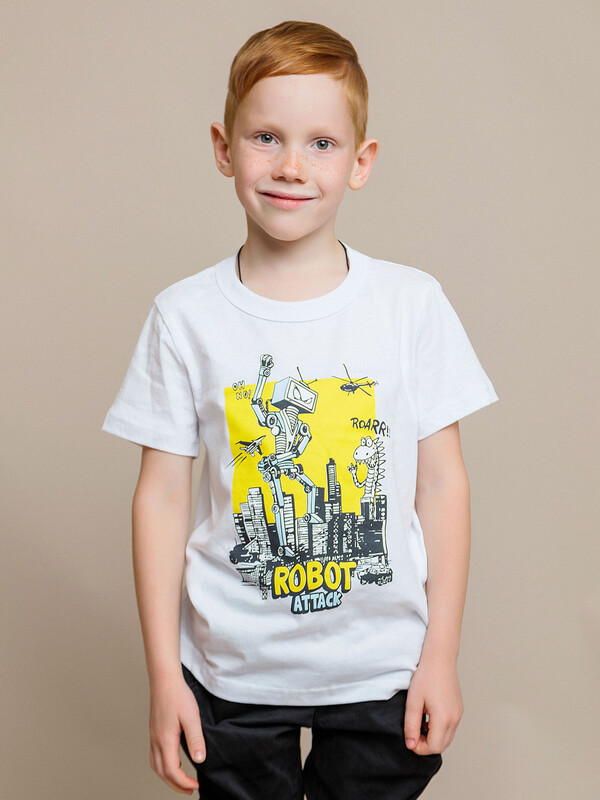 Футболка с коротким рукавом для мальчика (027_БК24)