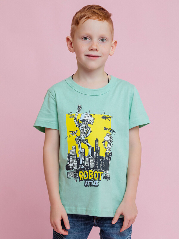 Футболка с коротким рукавом для мальчика (030_БК24)