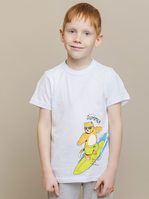 Футболка с коротким рукавом для мальчика (033_БК24)