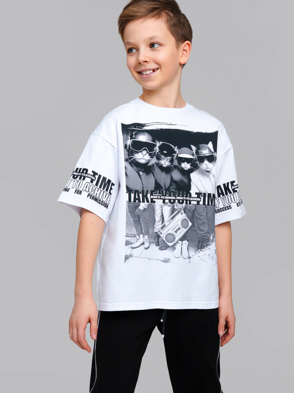 Фуфайка трикотажная для мальчиков (футболка)