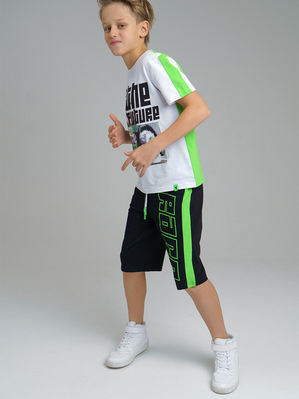 Комплект трикотажный для мальчиков: фуфайка (футболка), шорты