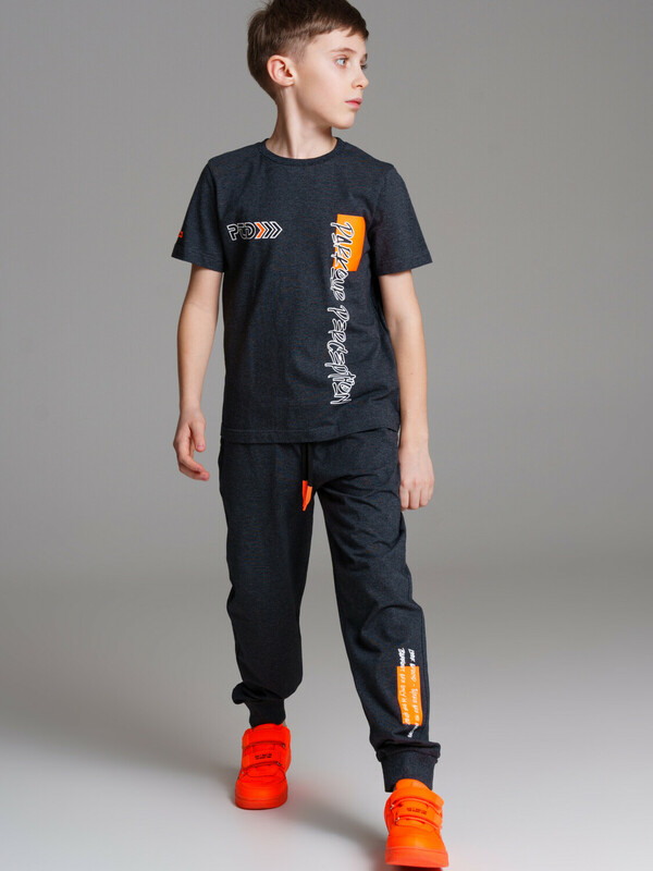 Комплект трикотажный для мальчиков: фуфайка (футболка), брюки