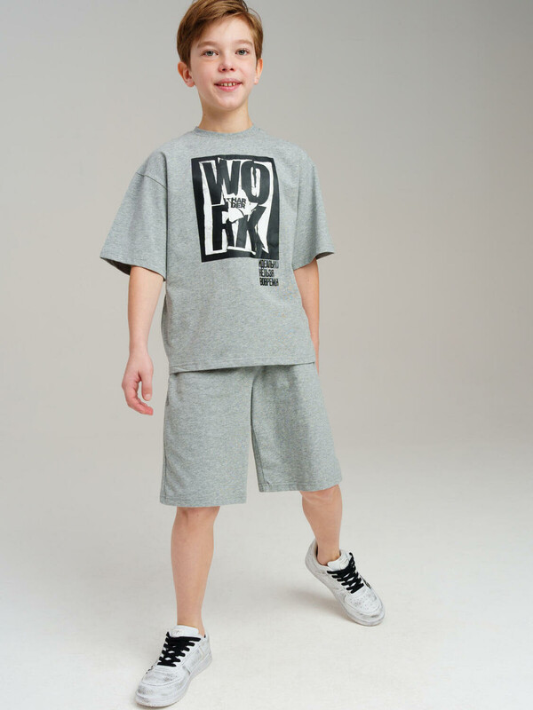 Комплект трикотажный для мальчиков: фуфайка (футболка), шорты