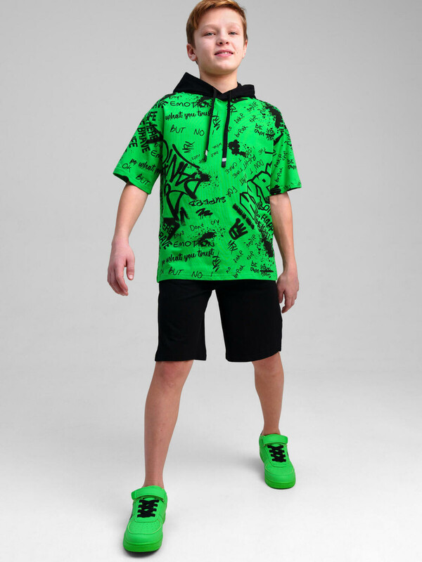 Комплект трикотажный для мальчиков: фуфайка (футболка), шорты