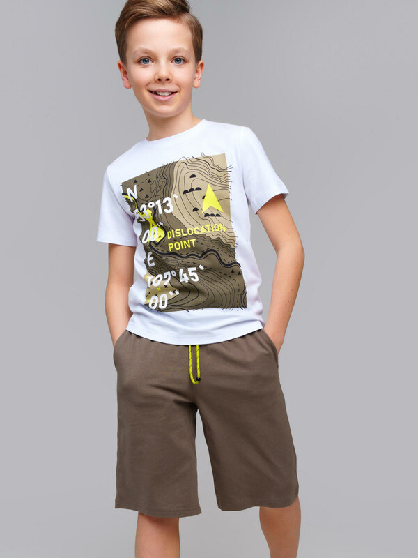 Комплект трикотажный для мальчиков: фуфайка (футболка), шорты