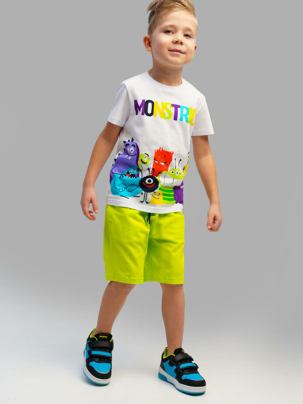 Комплект трикотажный для мальчиков: фуфайка (футболка), шорты