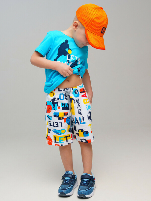 Комплект трикотажный для мальчиков: фуфайка (футболка), шорты