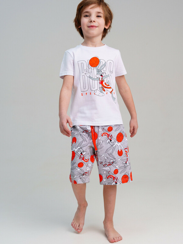 Комплект трикотажный для мальчиков: фуфайка (футболка), шорты