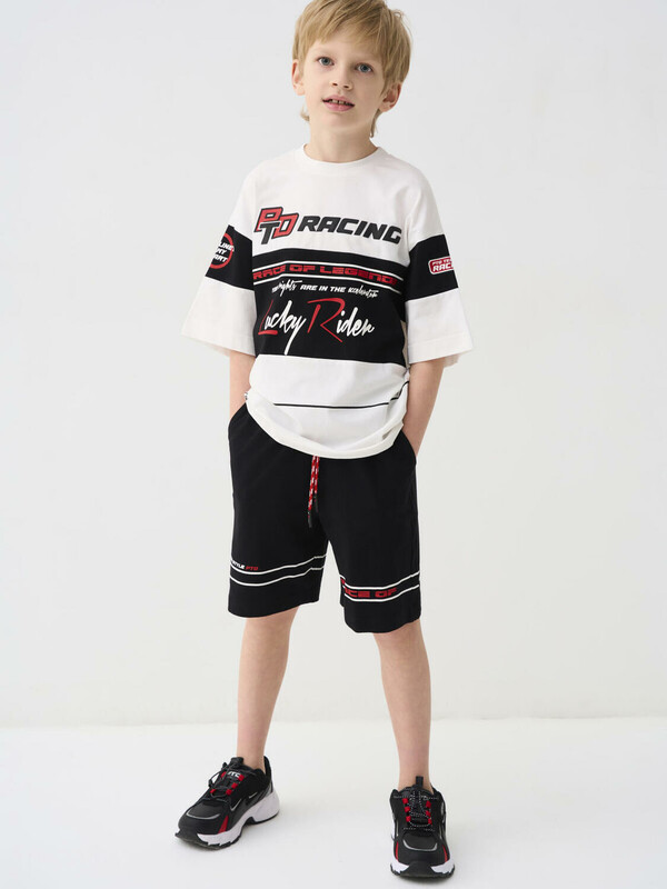 Комплект трикотажный для мальчиков: фуфайка (футболка), шорты