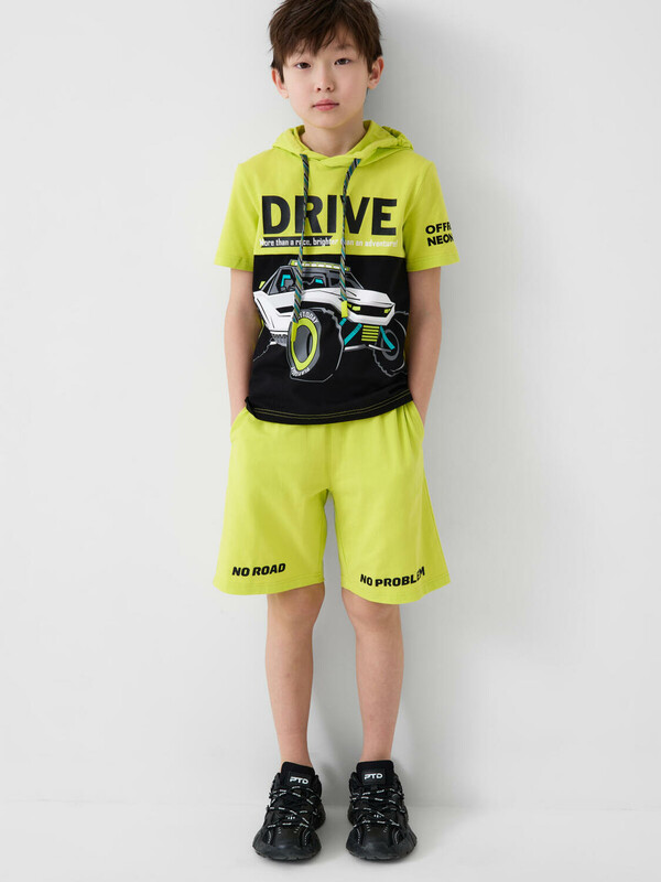 Комплект трикотажный для мальчиков: джемпер (футболка), шорты