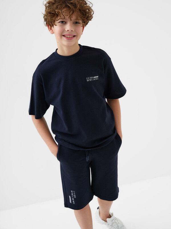 Комплект трикотажный для мальчиков: фуфайка (футболка), шорты