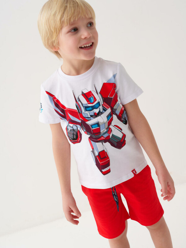 Комплект трикотажный для мальчиков: фуфайка (футболка), шорты