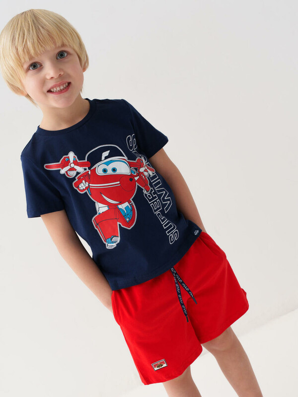 Комплект трикотажный для мальчиков: фуфайка (футболка), шорты