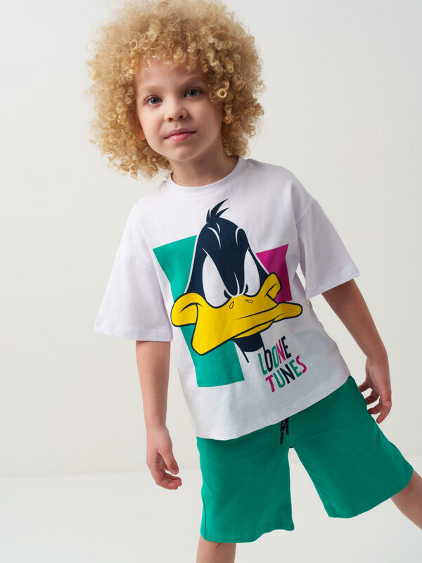 Комплект трикотажный для мальчиков: фуфайка (футболка), шорты