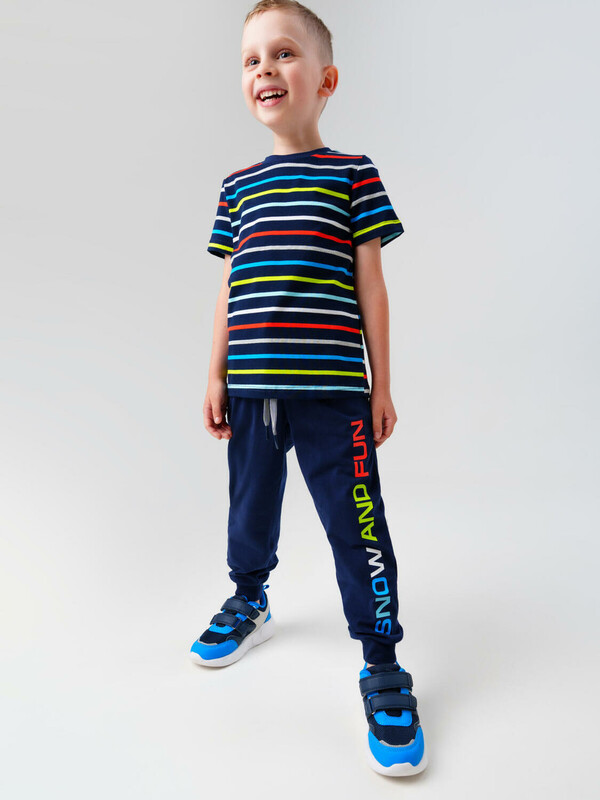 Комплект трикотажный для мальчиков: фуфайка (футболка), брюки