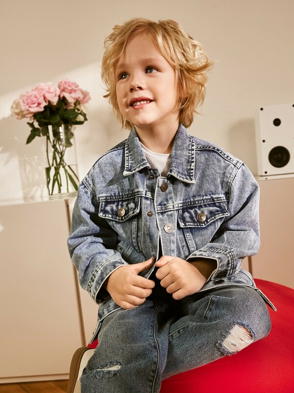 Куртка джинсовая детская для мальчиков Kriston