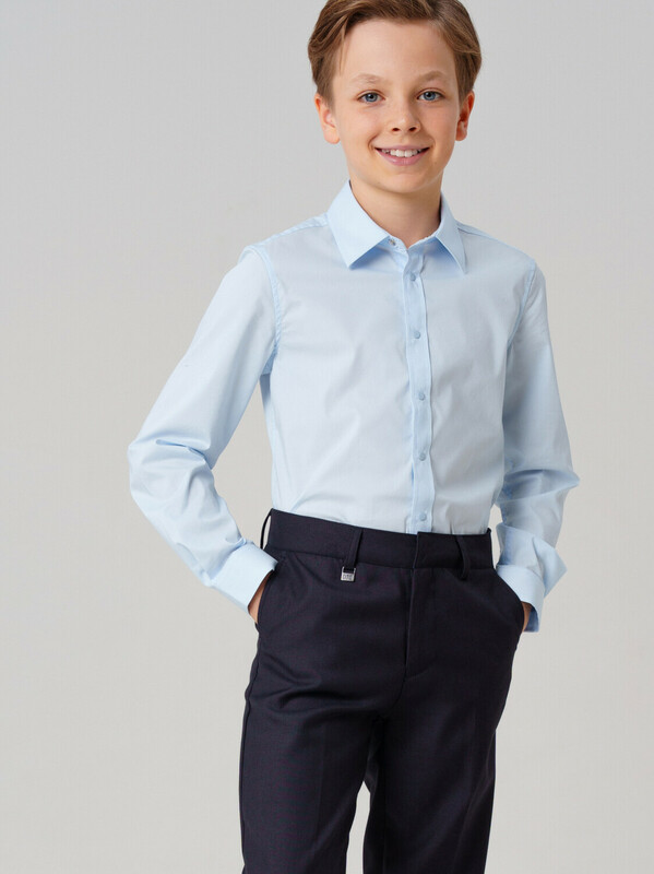 Сорочка текстильная для мальчиков (slim fit)