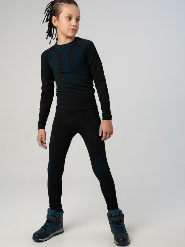 Термокомплект трикот. для мальчиков: фуфайка (футболка) с длин. рук, брюки