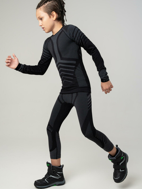 Термокомплект трикот. для мальчиков: фуфайка с длин.рук, брюки укороченные