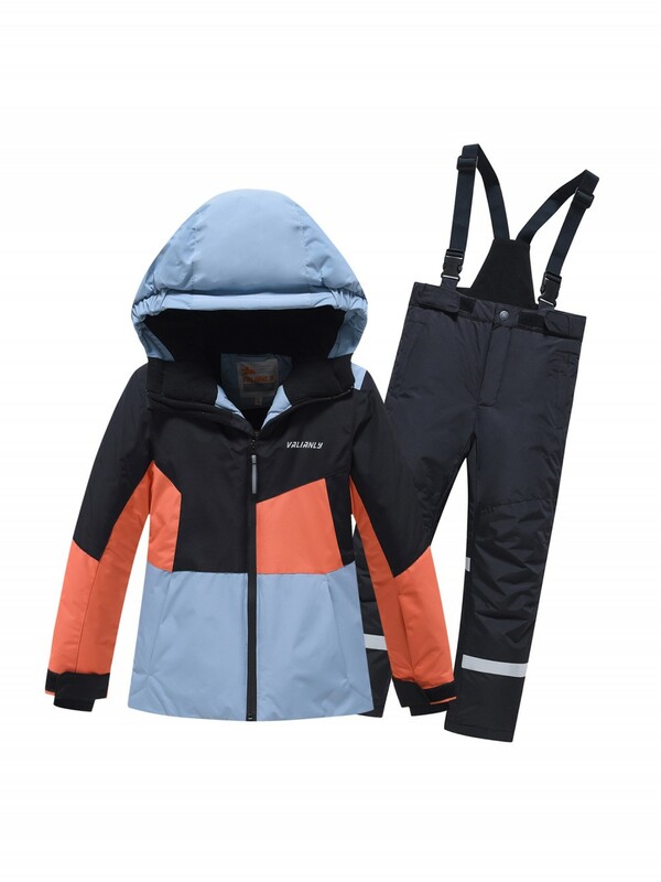 Горнолыжный костюм зимний для мальчика оранжевого цвета 9517O