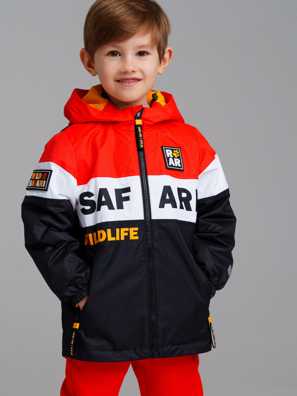 Куртка текстильная с полиуретановым покрытием для мальчиков (ветровка)