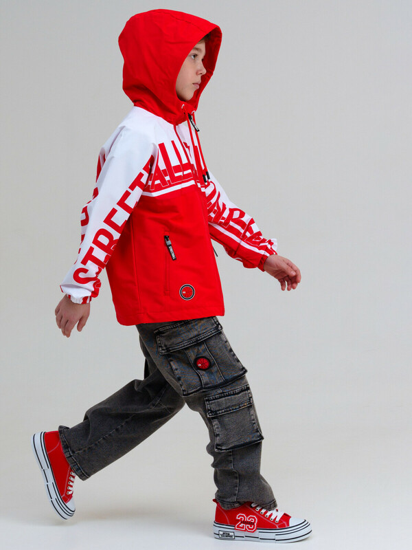 Куртка текстильная с полиуретановым покрытием для мальчиков (ветровка)