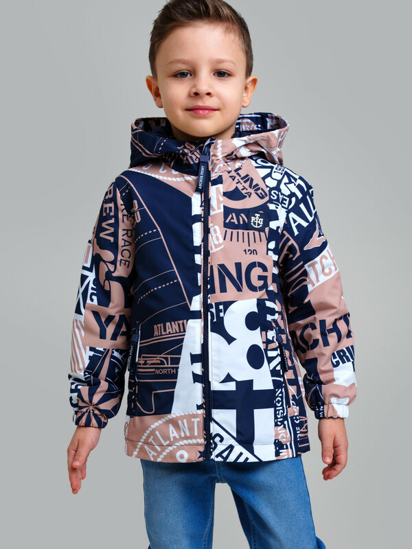Куртка текстильная с полиуретановым покрытием для мальчиков (ветровка)