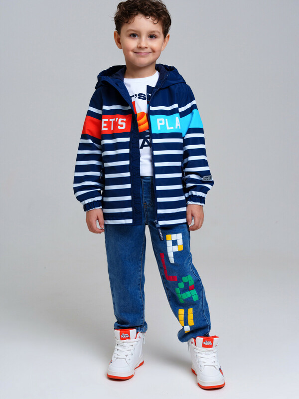 Куртка текстильная с полиуретановым покрытием для мальчиков (ветровка)