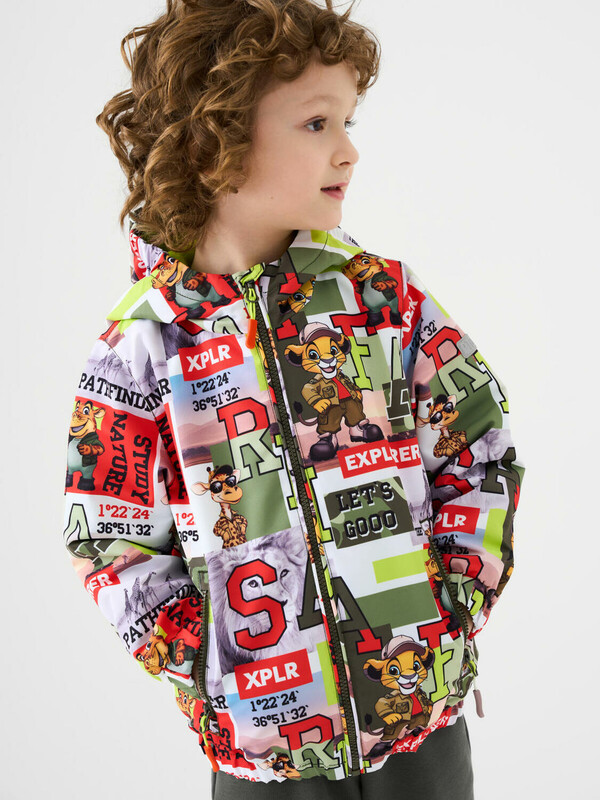 Куртка текстильная с полиуретановым покрытием для мальчиков (ветровка)