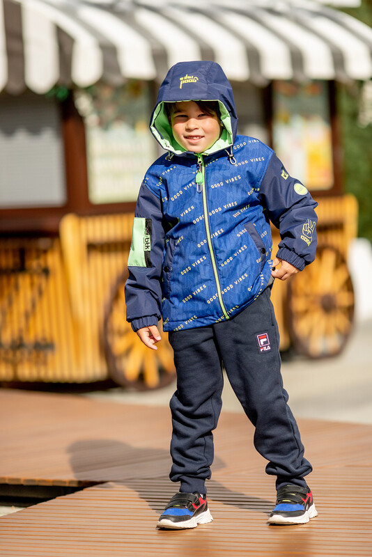 538-23в-1 Куртка-бомбер для мальчика "Вайбс"