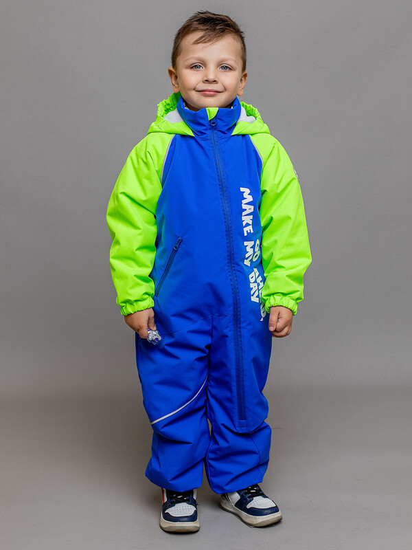 606-24в-1 Комбинезон для мальчика "Бэртон" синий ультрамарин