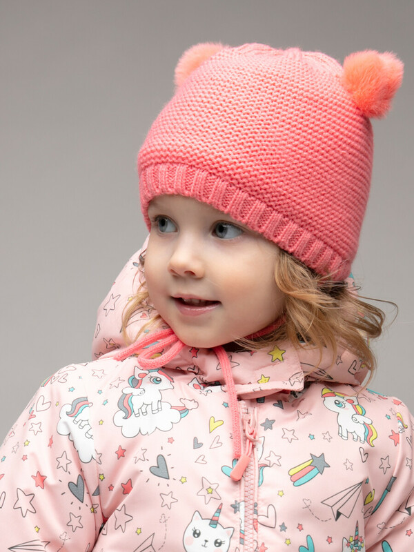 Шапка детская трикотажная для девочек