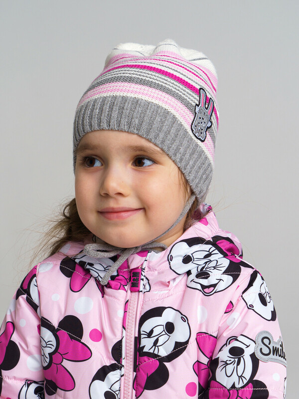 Шапка детская трикотажная для девочек