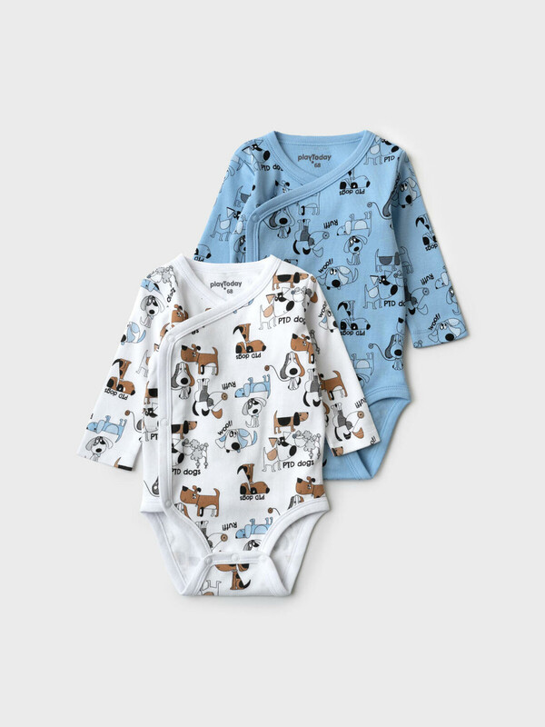 Боди детское трикотажное для мальчиков, 2 шт в комплекте