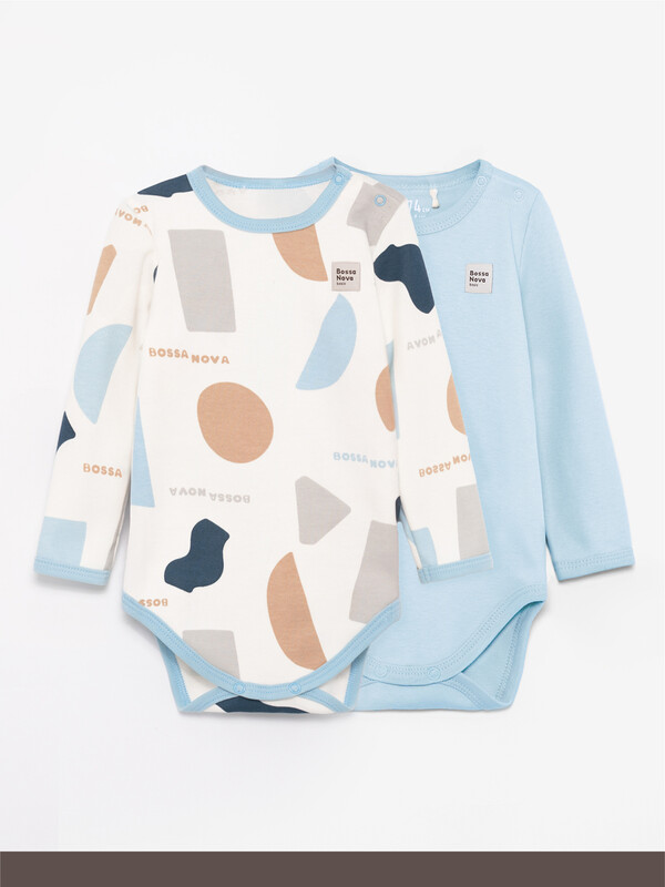 Боди с длинным рукавом /набор 2 шт/ «Basic» 580БН-371-Г