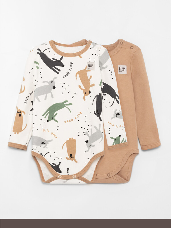 Боди с длинным рукавом /набор 2 шт/ «Basic» 580БН-371-Л