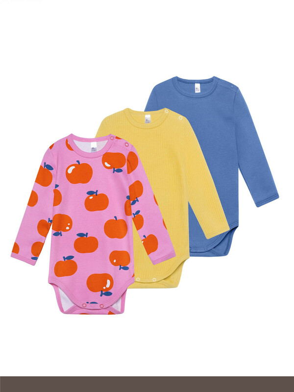 Боди с длинным рукавом /набор 3 шт/ «Яркая» 580ЯН-371-Я
