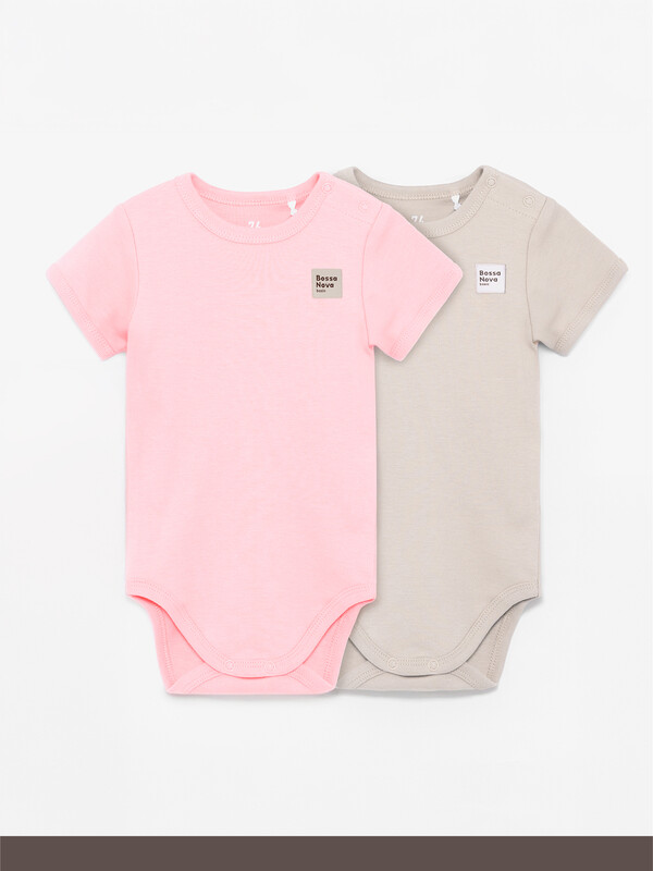 Боди с коротким рукавом /набор 2 шт/ «Basic» 588БН-361-Р