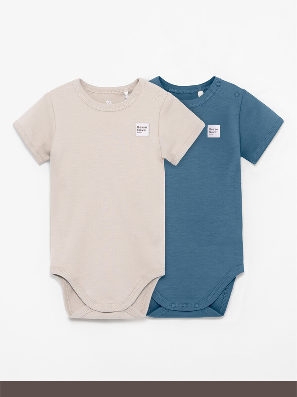 Боди с коротким рукавом /набор 2 шт/ «Basic» 588БН-361-С