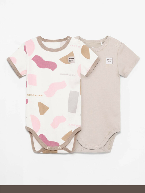 Боди с коротким рукавом /набор 2 шт/ «Basic» 588БН-371-А