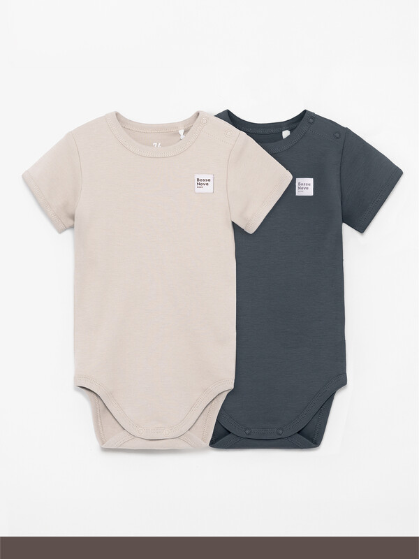 Боди с коротким рукавом /набор 2 шт/ «Basic» 588Н-361-Б