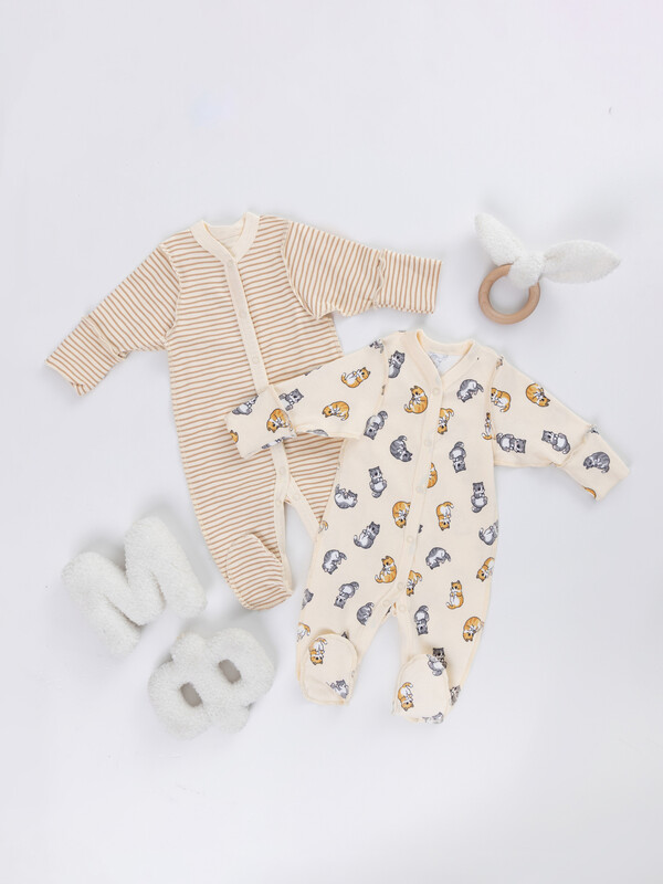 КОМБИНЕЗОН НАТЕЛЬНЫЙ ДЕТСКИЙ (2ШТ.) 14005-1-2