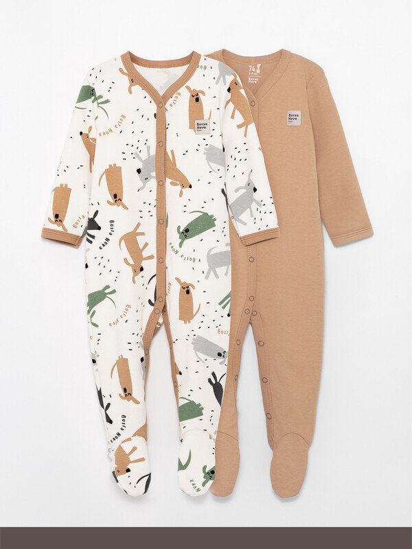 Комбинезон с закрытыми ножками /набор 2 шт/ «Basic» 514БН-371-Л