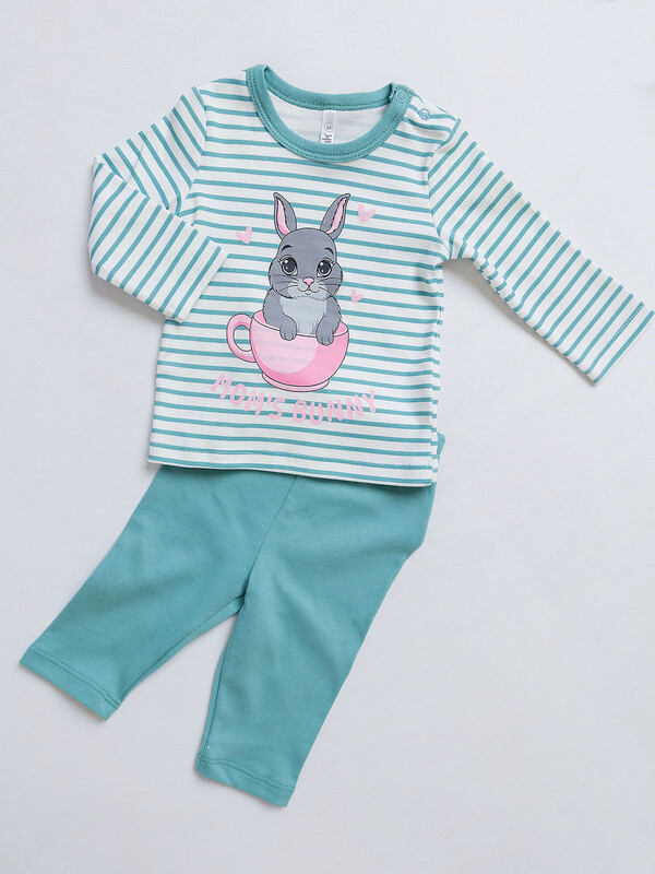 Комплект для девочки (футболка с длинным рукавом и леггинсы)