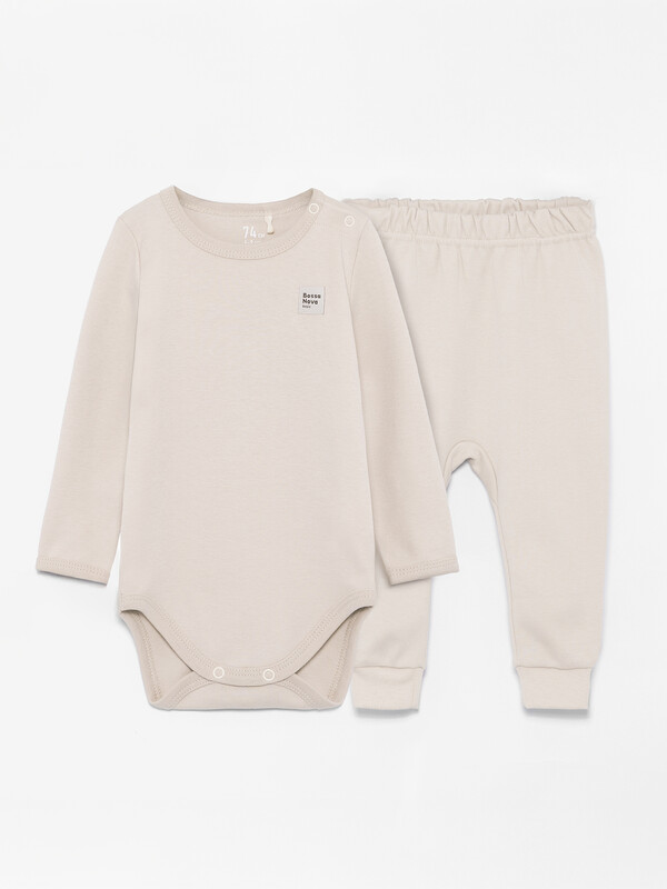 Комплект боди д/р и ползунки 055БК-361-Б