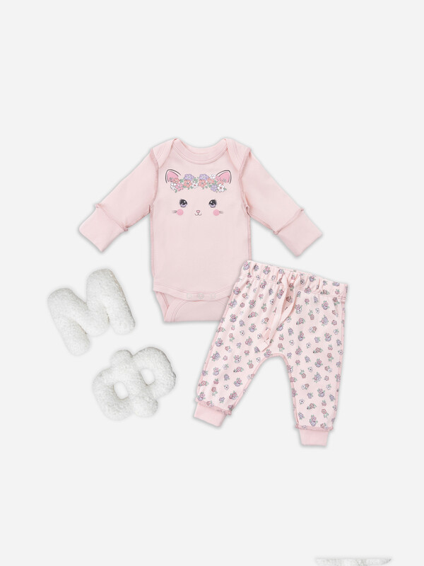 КОМПЛЕКТ ДЕТСКИЙ (БОДИ, ПОЛЗУНКИ) 89404-1